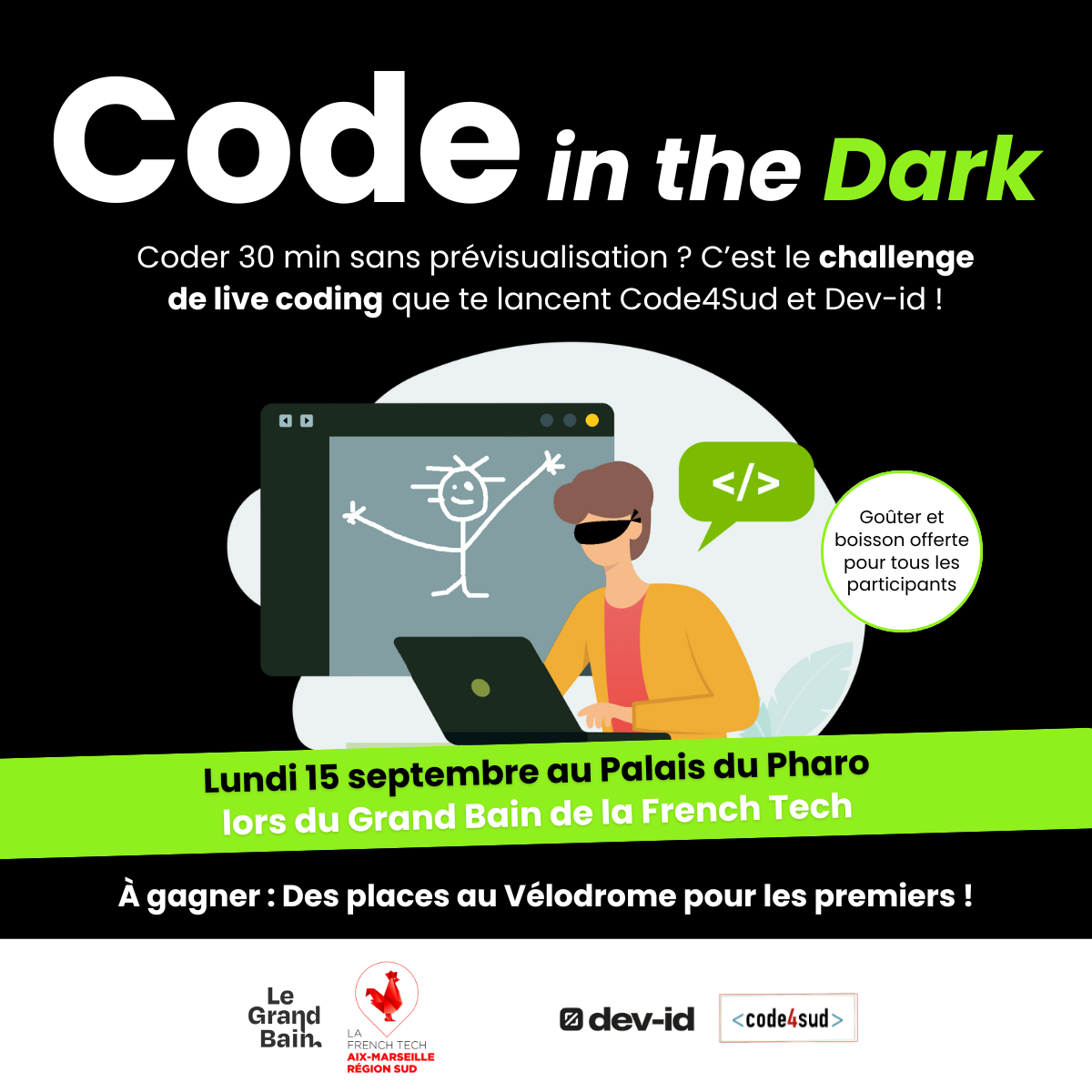 Live coding au Grand Bain : relevez le défi le 15 septembre à Marseille